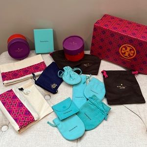 Designer jewelry bags and boxes bundle